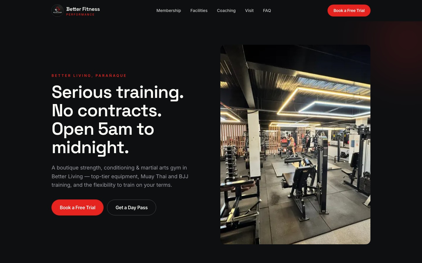 Better Fitness Performance website
