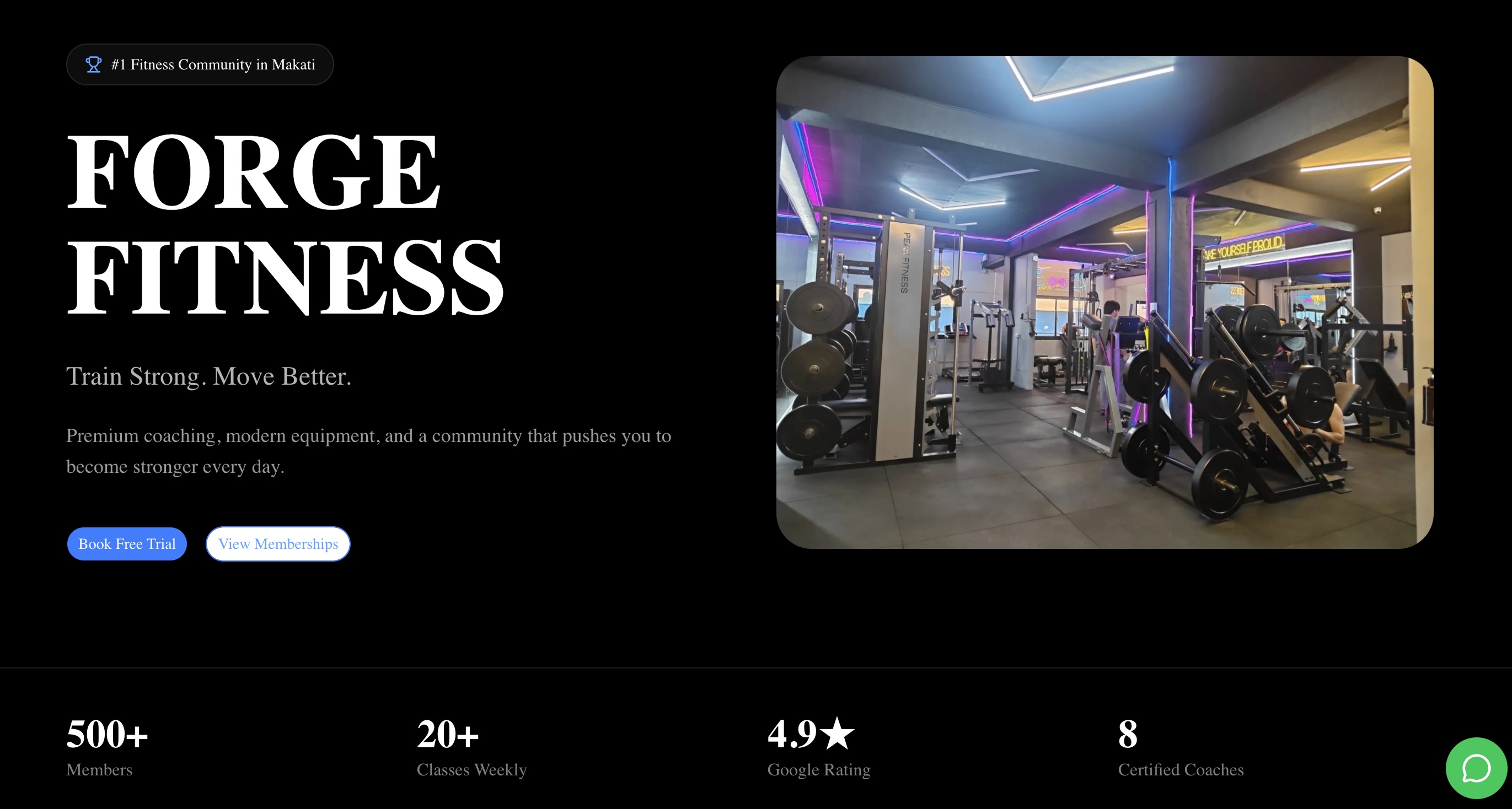Forge Fitness website
